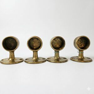 4 Piece Brass Flush End Post for 2 in. Outside Diameter Tubing